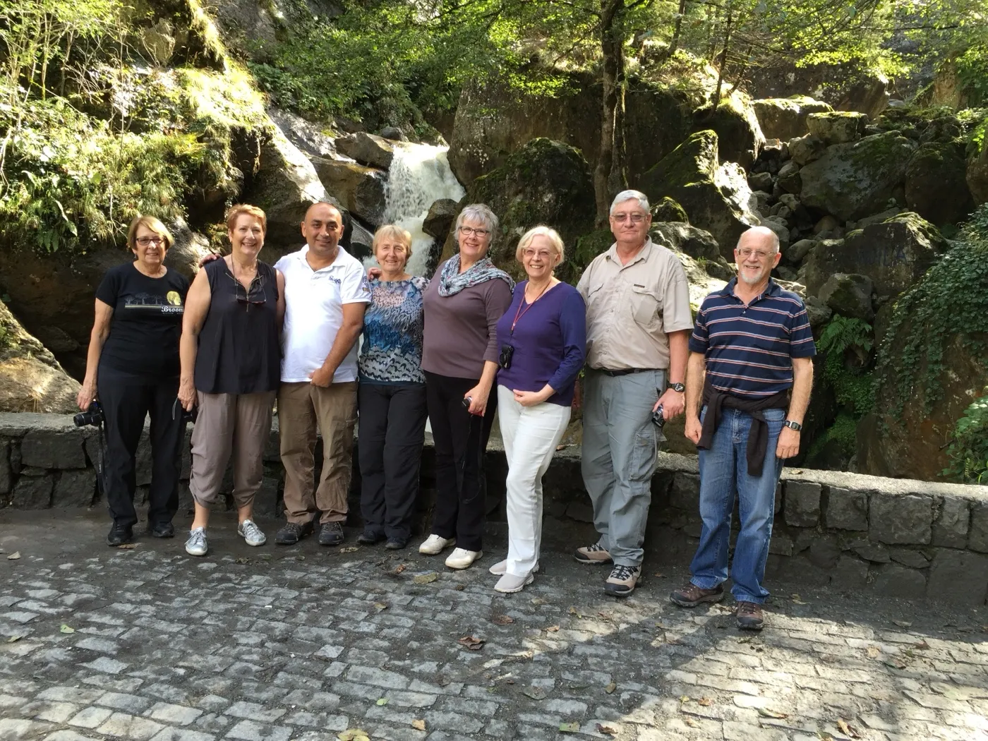 Fazli Karabacak guiding a small group through Turkey's ancient archaeological sites